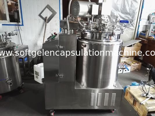 El tanque de fusión de la gelatina del almidón SS316/304 con vacío y paleta y plataforma de la mezcla
