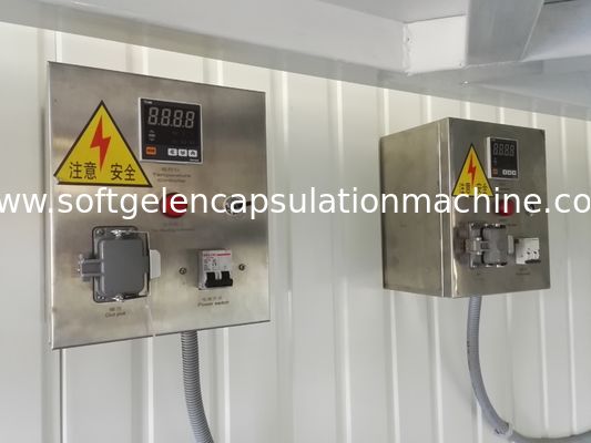 El tanque de fusión de la gelatina de Softgel con el tanque hidráulico del control de la temperatura con la caja de control
