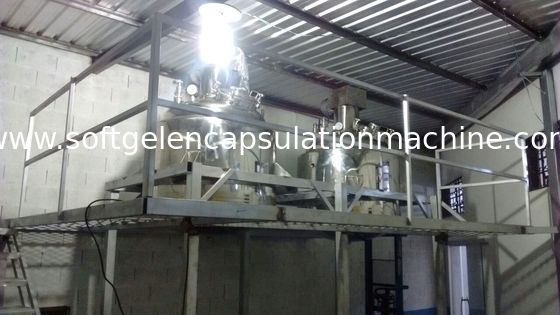 el tanque de fusión de la gelatina de 600L Softgel con diseño del vacío/revolvimiento de la función con la plataforma y el peso