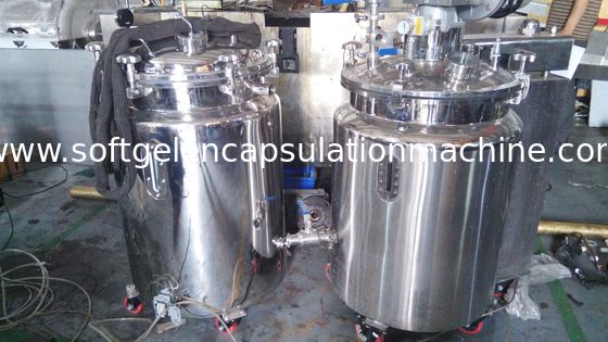 Tanque de sujeción de mezcla inoxidable del tanque del mezclador 800L de la gelatina con diseño de la plataforma