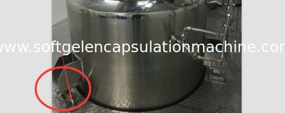 El tanque de fusión de la gelatina de la cápsula con el indicador inferior del peso del sensor de la IDT, panel de control