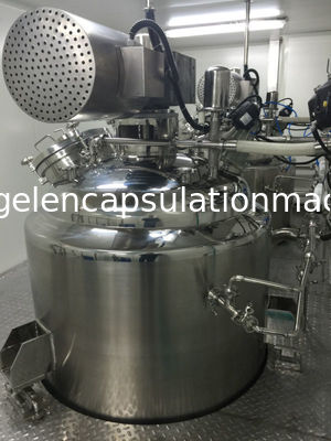 El tanque de fusión de la gelatina de la cápsula con el indicador inferior del peso del sensor de la IDT, panel de control