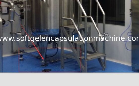 El tanque de fusión de la gelatina de la cápsula con el indicador inferior del peso del sensor de la IDT, panel de control