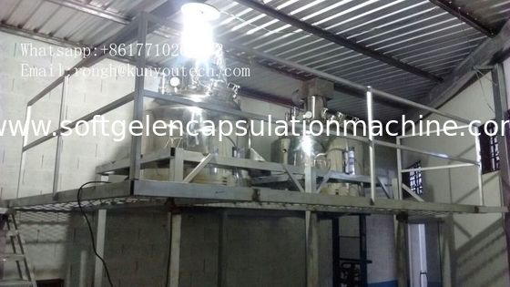 El tanque de fusión de la gelatina del almidón del control eléctrico 1000L Veg de la calefacción por agua con vacío