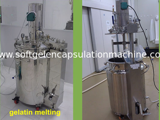Máquina de la cápsula de gelatina con la gelatina movible Melter/el tanque de servicio