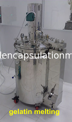 Máquina automática de la encapsulación, máquina doble de la cápsula de gelatina del tanque de alimentación de la gravedad