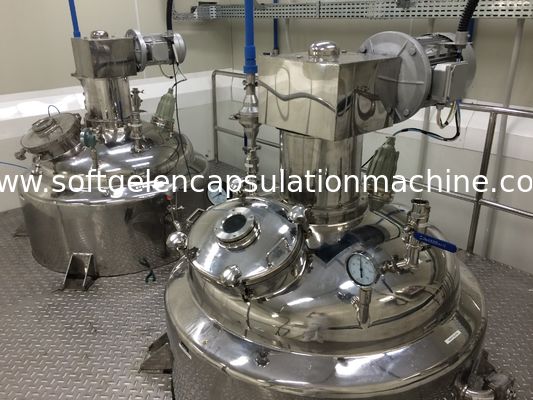 máquina médica de la encapsulación de Softgel del gran escala 20kw para la producción del softgel y del painball con el PLC y la pantalla táctil
