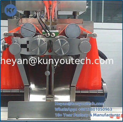 Máquina para hacer cápsulas blandas de acero inoxidable 304/316L con una producción de 43470 cápsulas/hora y velocidad ajustable de 0-5 rpm