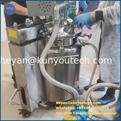 El tanque de fusión de la gelatina de Softgel con el tanque hidráulico del control de la temperatura con la caja de control