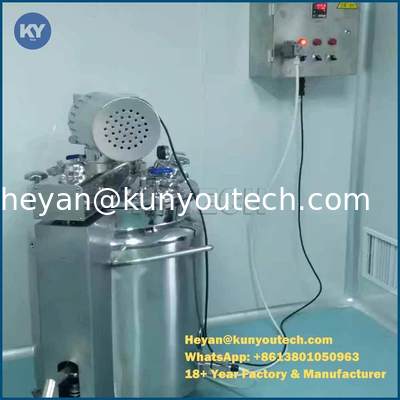 los tanques de acero inoxidables del almacenamiento 100L que revuelven la bomba de vacío de la función