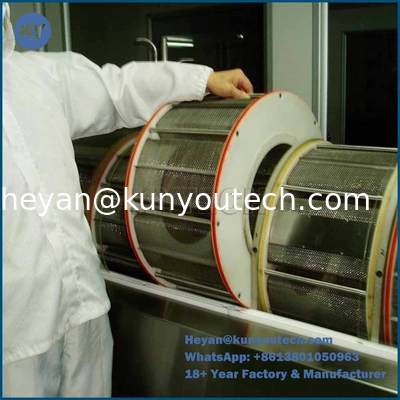 Secadora rotativa encapsulada SS316/304 con motor de 1,5kw y 1 año de garantía para secado de softgel y paintball