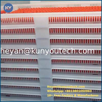 bandeja de secado de plástico de grado alimenticio 762x495x55mm con resistencia a -40 a 140 grados y estructura ligera para bolas de pintura o cápsulas blandas