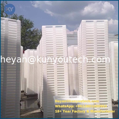 Las bandejas de secado plásticas de la medicina de la categoría alimenticia con los agujeros pueden apilar, sequedad eficiente