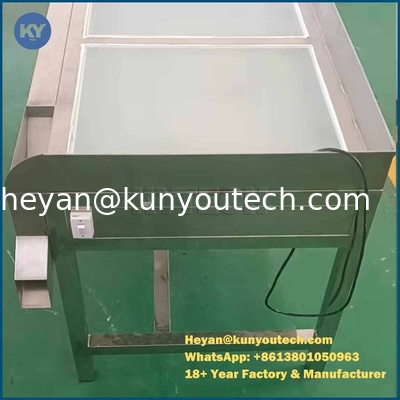 Máquina de inspección de cápsulas de gel blando 304 SUS con vidrio esmerilado