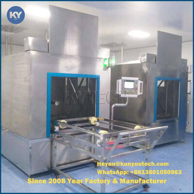 Automático proceso de lavado previo, limpieza, enjuague, enjuague y secado máquina de limpieza de cestas de secador automático