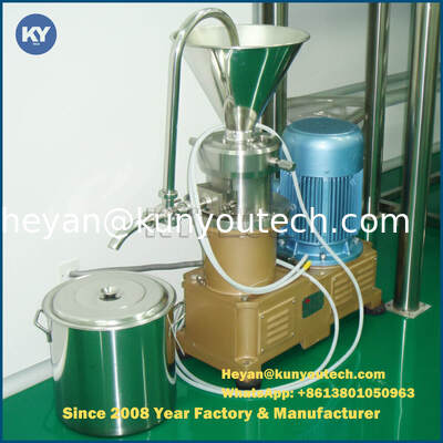 Pequeña máquina coloide de acero inoxidable del molino con el rotor + el estator avanzados