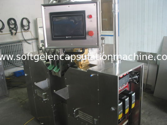 Las cápsulas de gelatina suaves S403 suavemente encapsulan la fabricación de la máquina CON el convoyer de acero de Stinless