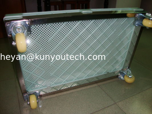 Bandejas de secado plásticas seguras del PPE de la categoría alimenticia y dureza fuerte ISO9001 de la carretilla