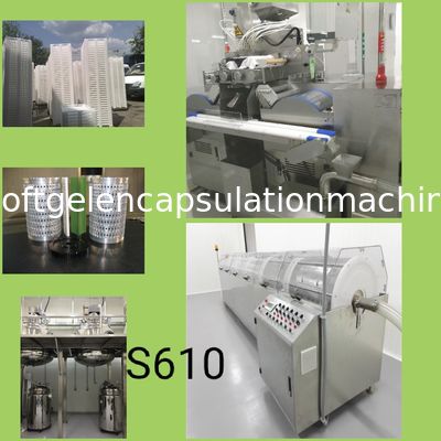 Máquina de la encapsulación de Softgel del aceite de pescado PC/H de la dimensión 120000 de 1208 * de 2450m m