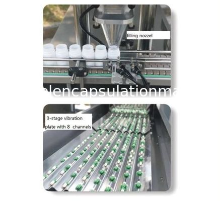 Empaquetado multi médico de la botella de la placa de la vibración de la empaquetadora de cuenta y