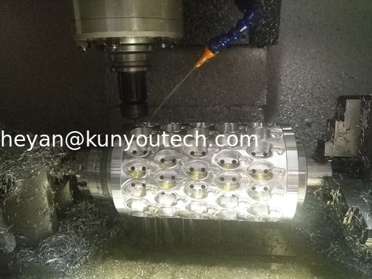 El molde de aluminio compacto de la cápsula/muere Rolls para la máquina suave de la encapsulación de la gelatina