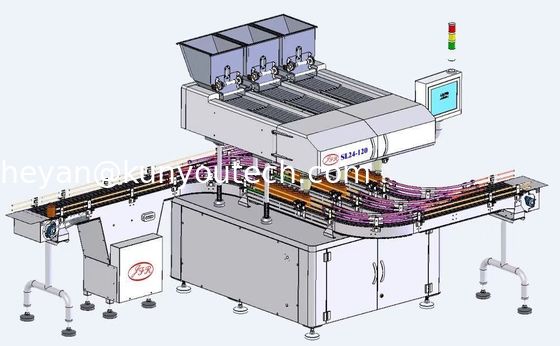Empaquetadora de la vibración de la empaquetadora de cuenta y de la cápsula de la tableta de la botella multi de la placa